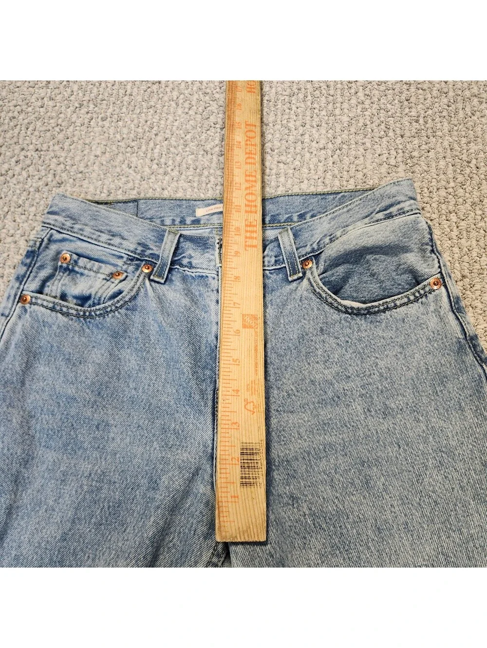 Levi's Low Pro Straight Light Wash Blue Denim Jeans Size 26